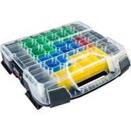   Sortimo W-BOXX 102 6100000371 Szerszámos láda tartalom nélkül Fekete, Átlátszó