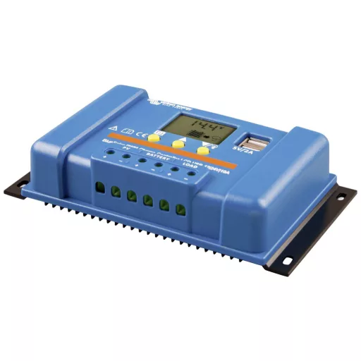 Victron Energy Blue-Solar PWM-LCD&USB Napelem töltésszabályozó PWM 12 V, 24 V 10 A