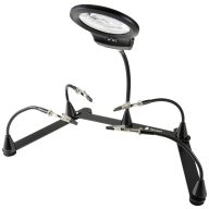   Mágneses harmadik kéz nagyítóval, Ø 90 mm x 365 mm, Toolcraft TO-7492830