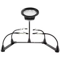   Mágneses harmadik kéz nagyítóval, Ø 90 mm x 365 mm, Toolcraft TO-7492830