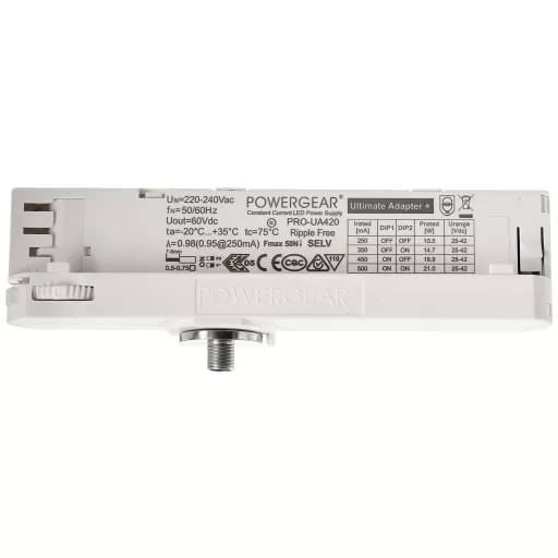 Deko Light 862180 D Line 3-Phasen-Adapter Multi-CC-Netzgerär Nagyfeszültségű sínes rendszer elemek Betápláló 3 fázisú Fehér