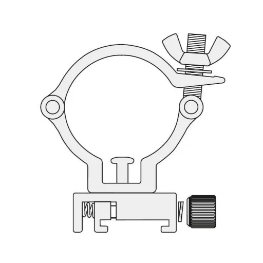 Deko Light 710083 D Line Truss Adapter Nagyfeszültségű sínes rendszer elemek Áramsín 3 fázisú Ezüst