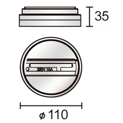 Deko Light 710045 D Line Aufbau-Adapter für Leuchten Nagyfeszültségű sínes rendszer elemek Áramsín 3 fázisú Fehér