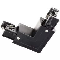   Deko Light 710038 D Line 90°-Verbinder links-rechts mit Wechselmechanik Nagyfeszültségű sínes rendszer elemek Áramsín 3 fázisú Fekete