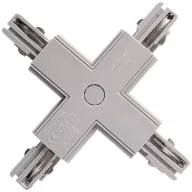   Deko Light 710034 D Line X-Verbinder links-links-rechts-rechts Nagyfeszültségű sínes rendszer elemek Áramsín 3 fázisú Szürke