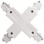 Deko Light 710033 D Line X-Verbinder links-links-rechts-rechts Nagyfeszültségű sínes rendszer elemek Áramsín 3 fázisú Fehér