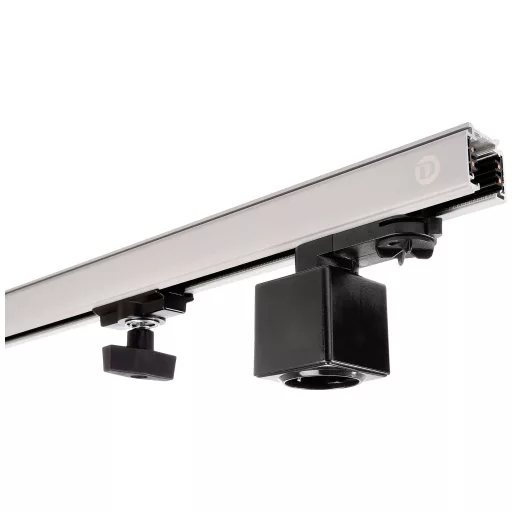 Deko Light 710026 D Line Steckdosenadapter Nagyfeszültségű sínes rendszer elemek Áramsín 3 fázisú Fekete