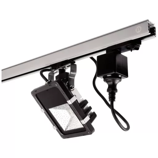 Deko Light 710026 D Line Steckdosenadapter Nagyfeszültségű sínes rendszer elemek Áramsín 3 fázisú Fekete