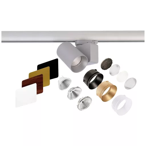 Deko Light Nihal Mini 707054 LED-es sín fényszóró 3 fázisú 15 W LED EEK: G (A - G) Ezüst