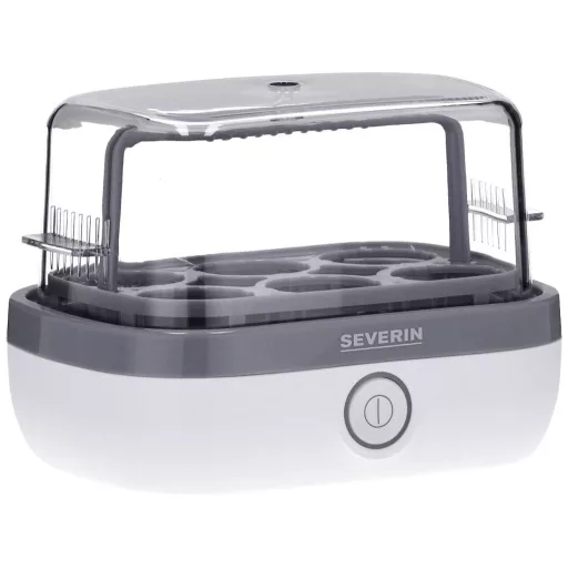 Severin EK 3164 Tojásfőző Mérőpohárral, Tojáskiszúróval, BPA mentes Fehér, Szürke