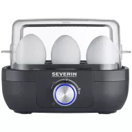   Severin EK 3166 Tojásfőző BPA mentes, Mérőpohárral, Tojáskiszúróval Fekete