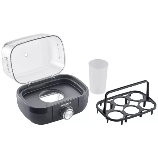 Severin EK 3166 Tojásfőző BPA mentes, Mérőpohárral, Tojáskiszúróval Fekete