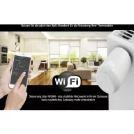   Eurotronic 700224 Comet WiFi Vezeték nélküli fűtőtest termosztát készlet Elektronikus 3 részes készlet
