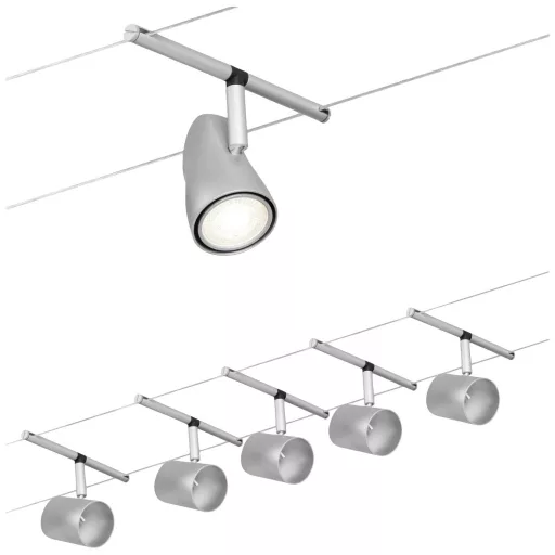 Paulmann 94465 Zsinóros alapkészlet GU5.3 Króm (matt), Króm