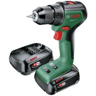   Bosch Home and Garden UniversalDrill 18V-60 06039D7002 Akkus fúrógép, Akkus csavarozó 18 V 2.0 Ah Lítiumion 2. akkuval, Töltővel
