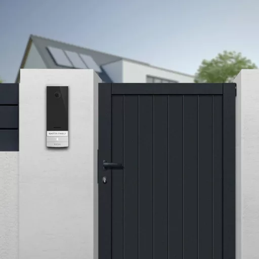 Extel CONNECT 2 Videó kaputelefon WLAN Komplett készlet Szürke, Fekete