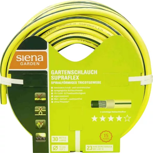 Siena Garden 116267 13 mm 30 m Sárga, Zöld Kerti tömlő