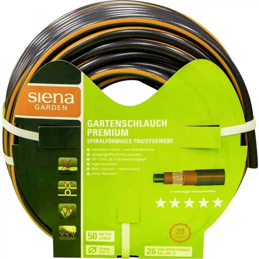 Siena Garden 110045 13 mm 50 m Narancs, Antracit Kerti tömlő