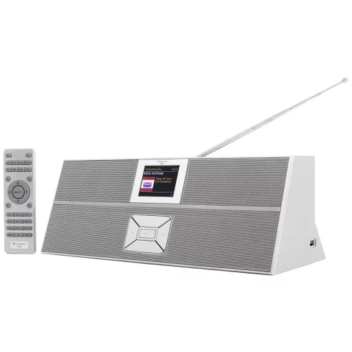 soundmaster IR3300SI Asztali internetrádió Internet, DAB+, URH AUX, Bluetooth®, DLNA, USB, WLAN, Internetrádió DLNA-ra alkalmas, Kihangosító funkció,