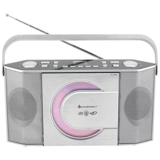 soundmaster RCD1755SI CD-s rádió URH CD Ezüst