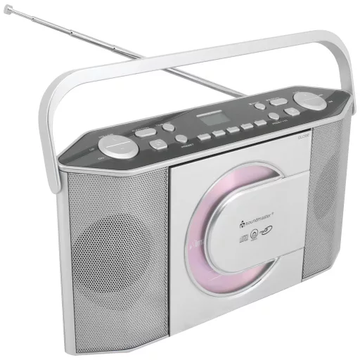 soundmaster RCD1755SI CD-s rádió URH CD Ezüst