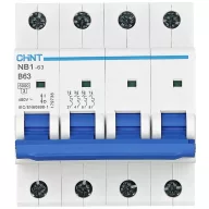   Chint 179727 NB1-63 4P B13 6kA DB Vezeték védőkapcsoló 4 pólusú 13 A 240 V, 415 V