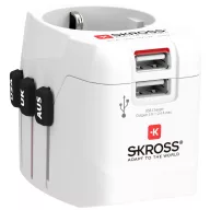 Skross 1302470 Úti adapter Pro Light USB (2xA) -World