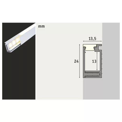 Paulmann 78405 Profil felépítés Alumínium (eloxált), Selyem