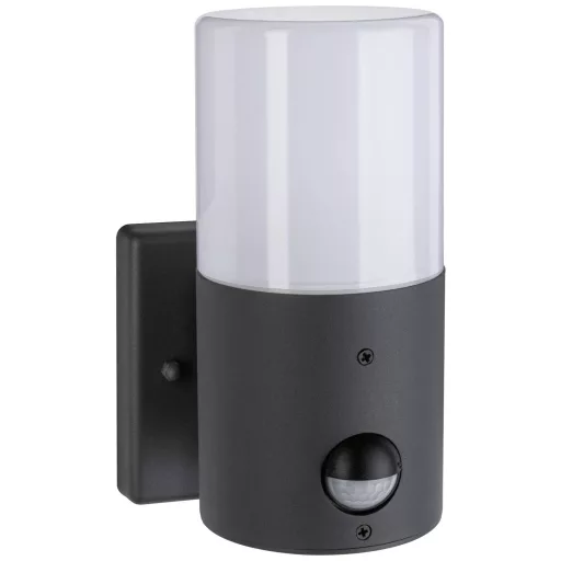 Paulmann Outd 230V Wandl Tubs PIR grau 94648 Kültéri fali lámpa mozgásérzékelővel E27