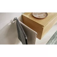   tesa MOON GREY Törölközőtartó 2 törölköző tartó borda Ragasztó Fém