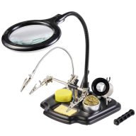   TOOLCRAFT TO-7580322 TOOLCRAFT LED nagyító lámpa 3-mal. Kéz Nagyítási tényező=1.75 x, 4 x 100 mm 2021-es energiahatékonysági osztályok G (A - G)