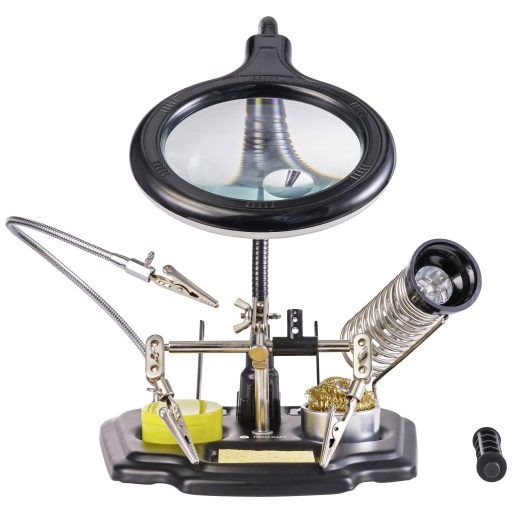 TOOLCRAFT TO-7580322 TOOLCRAFT LED nagyító lámpa 3-mal. Kéz Nagyítási tényező=1.75 x, 4 x 100 mm 2021-es energiahatékonysági osztályok G (A - G)