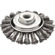   Lessmann Kúpkefe D.115mm M14 huzalvastagság 0.5mm acélhuzal 12mm 15000min Zopf-Kegelbürste Wechselzopfung Ø 115mm Stahldraht 0,5mm M14 472257WZ 1 db