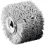 Lessmann 323.828.19 Csiszolóhenger Kunststoff-Rundbürste SIC K80 Ø100x70mm Bohrung 19,2mm Ø 100 mm 1 db