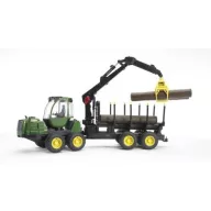   bruder John Deere 1210E kihordó 4 rönkvel és rönkfogóval