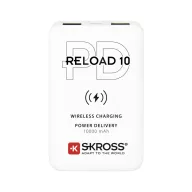   Skross Reload 10 PD, Qi Powerbank 10000 mAh Lítiumion Fehér állapotjelző