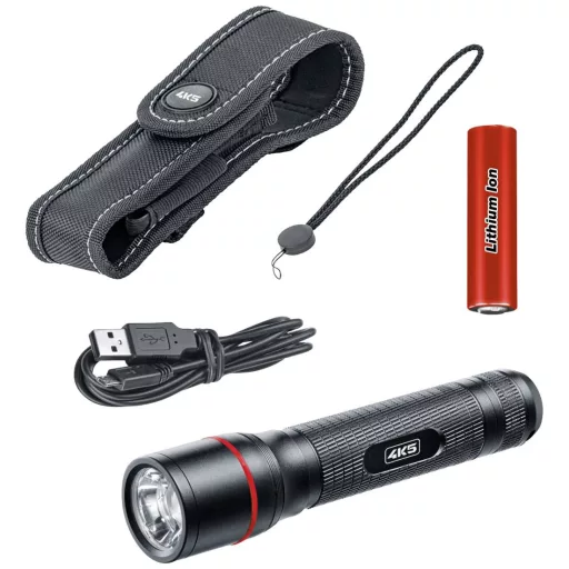 4K5 Tools PL 700 ProLight Kézilámpa Tokkal, Csuklópánt Akkuról üzemeltetett