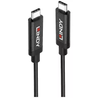   LINDY USB kábel USB 3.2 Gen2 USB-C® dugó, USB-C® dugó 5.00 m Fekete 43308