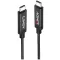 LINDY USB kábel USB 3.2 Gen2 USB-C® dugó, USB-C® dugó 5.00 m Fekete 43308