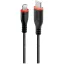 LINDY USB kábel USB 2.0 Apple Lightning dugó, USB-C® dugó 1.00 m Fekete 31286