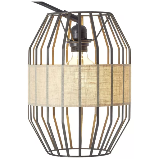 Brilliant Slope 93149/76 Állólámpa E27 Fekete, Natúr