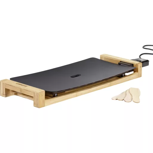 Princess 103026 Teppan Yaki asztali grill Elektromos Fekete, Bambusz