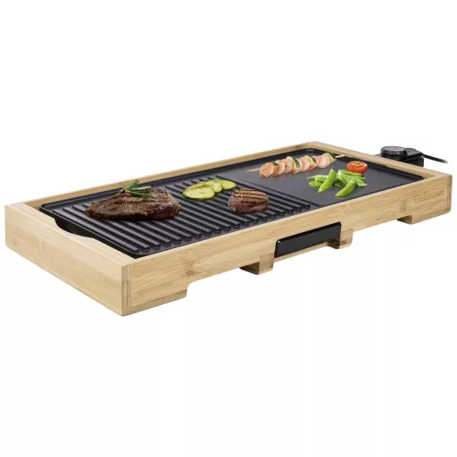 Tristar BP-2641 Asztali grill Elektromos Bambusz, Fekete