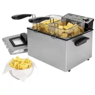   Princess 185000 Hidegzónás fritőz 5 l 3270 W Fekete, Ezüst (matt)