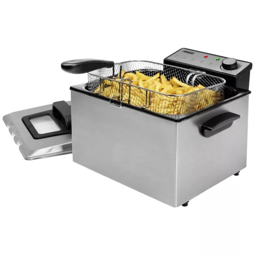 Princess 185000 Hidegzónás fritőz 5 l 3270 W Fekete, Ezüst (matt)