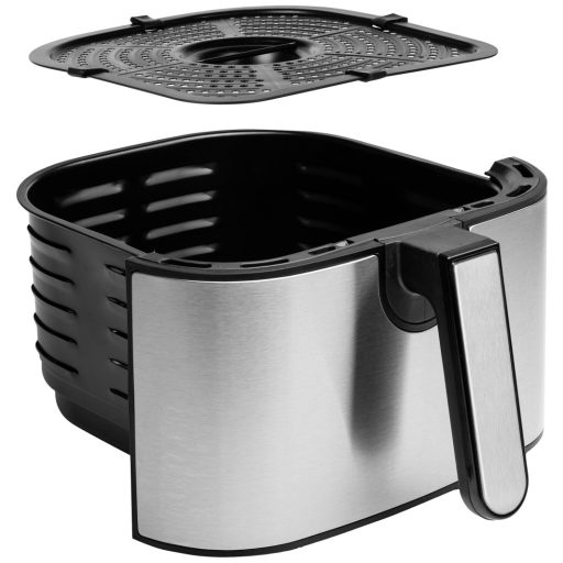 Princess 182033 Forrólevegős fritőz 4.5 l 1500 W Ezüst (matt), Fekete