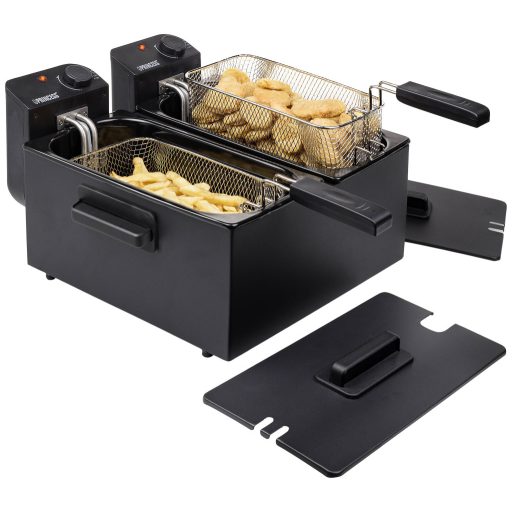 Princess 183028 Dupla hidegzónás fritőz 6 l 2x 1800 W Fekete