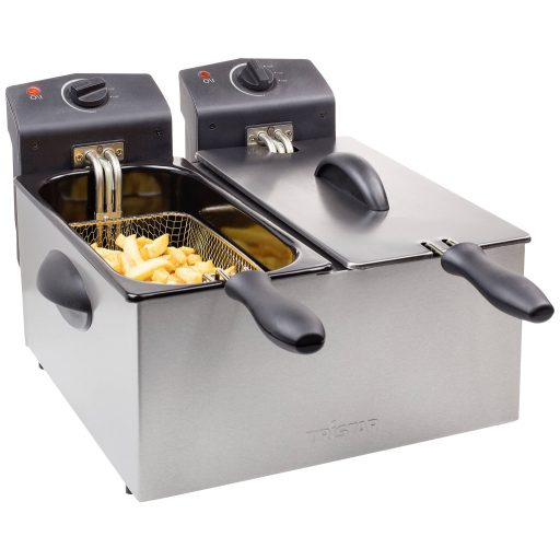 Tristar FR-6937 Dupla hidegzónás fritőz 6 l 2x 1800 W Ezüst (matt)