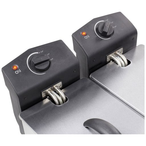 Tristar FR-6937 Dupla hidegzónás fritőz 6 l 2x 1800 W Ezüst (matt)