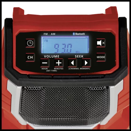 Einhell TC-RA 18 Li BT - Solo Építkezési rádió FM Bluetooth® Piros